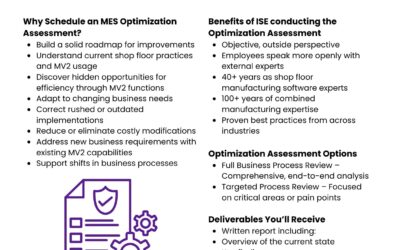 ISE’s MES Optimization Assessment