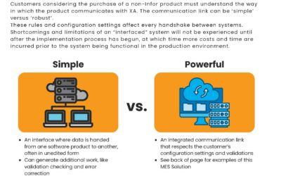 Integration vs Interface: What Every Infor XA Manufacturer Must Understand Before Choosing an MES